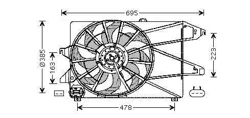 Fan, engine cooling (In front)  Art. FD7504