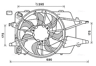 Fan, engine cooling  Art. FD7577