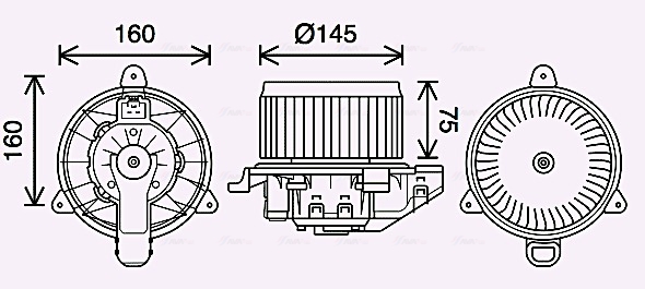 Interior Blower  Art. FD8626