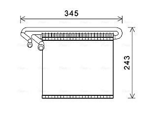 Evaporator, air conditioning (VISTEON)  Art. FDV491