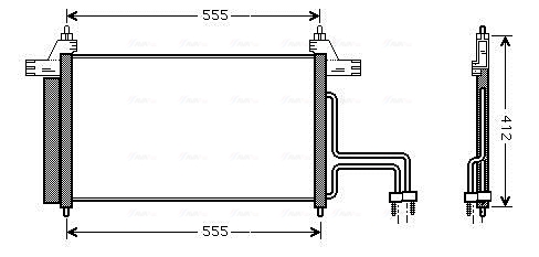 Condenser, air conditioning  Art. FT5253D