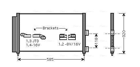 Condenser, air conditioning  Art. FT5289D