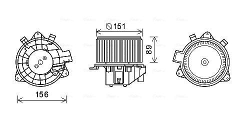 Interior Blower  Art. FT8439