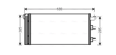 Condenser, air conditioning  Art. FTA5406D