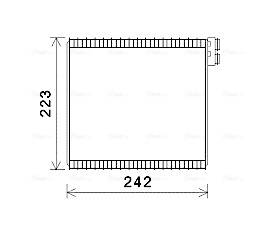 Evaporator, air conditioning (Double cloth)  Art. FTV421