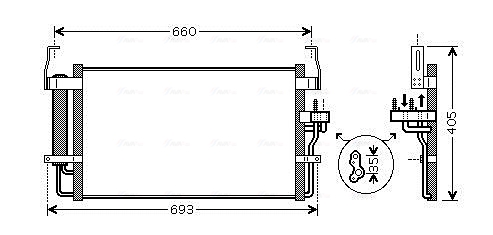 Condenser, air conditioning  Art. HY5092D