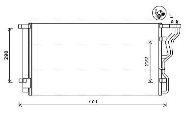 Condenser, air conditioning  Art. HY5298D