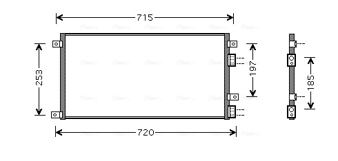 Condenser, air conditioning  Art. IVA5058