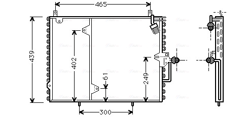 Condenser, air conditioning  Art. MS5160