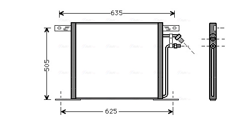 Condenser, air conditioning  Art. MS5220