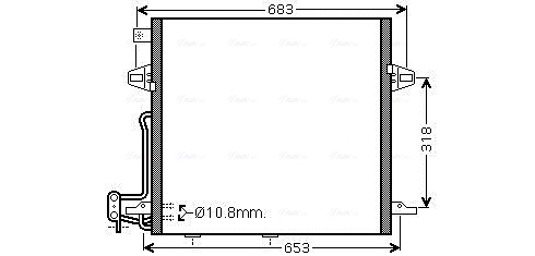 Condenser, air conditioning  Art. MS5406D