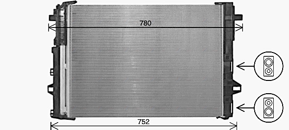 Condenser, air conditioning  Art. MS5716D