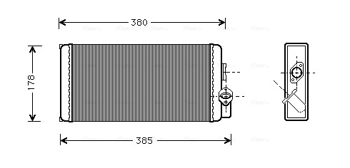 Heat Exchanger, interior heating  Art. MS6188