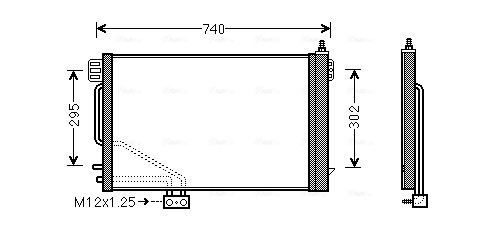 Condenser, air conditioning  Art. MSA5200D