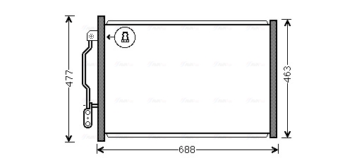 Condenser, air conditioning  Art. MSA5605