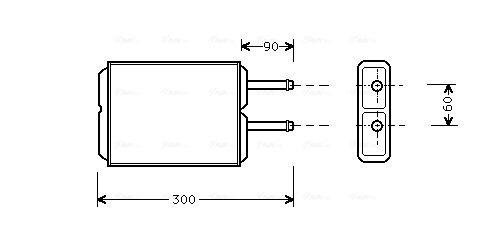 Heat Exchanger, interior heating  Art. MZ6124