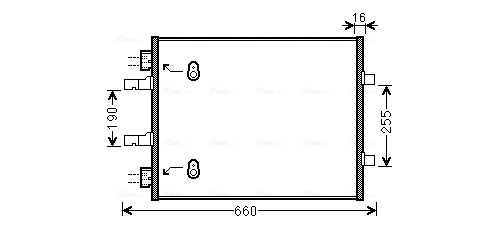 Condenser, air conditioning  Art. OL5480