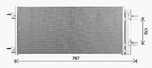 Condenser, air conditioning  Art. OL5724D