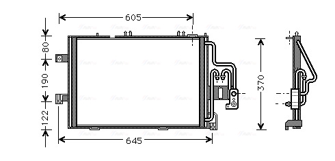 Condenser, air conditioning  Art. OLA5307