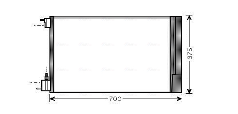 Condenser, air conditioning  Art. OLA5478D