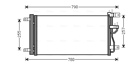 Condenser, air conditioning  Art. OLA5612D