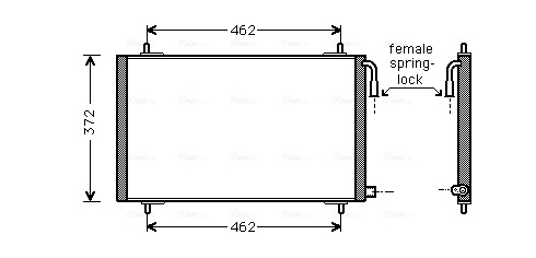 Condenser, air conditioning  Art. PE5191