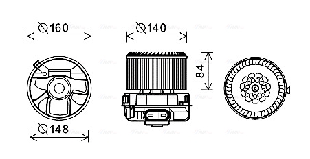 Interior Blower  Art. PE8369