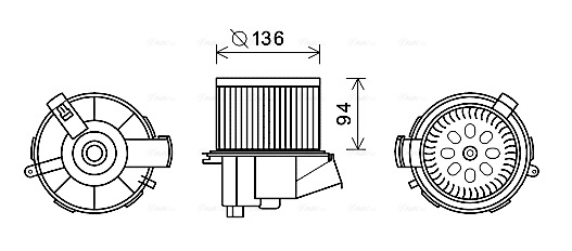 Interior Blower  Art. PE8387