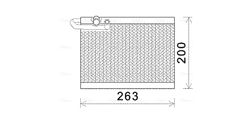 Evaporator, air conditioning (160x260)  Art. PEV351