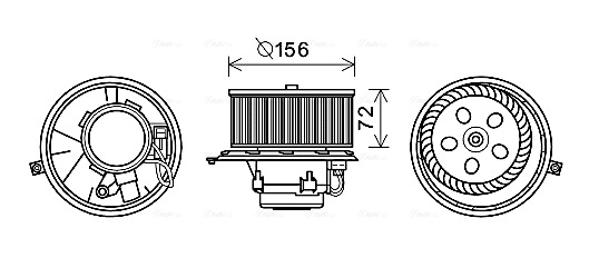 Interior Blower  Art. RT8581