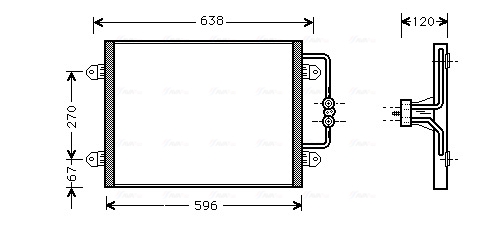 Condenser, air conditioning  Art. RTA5256