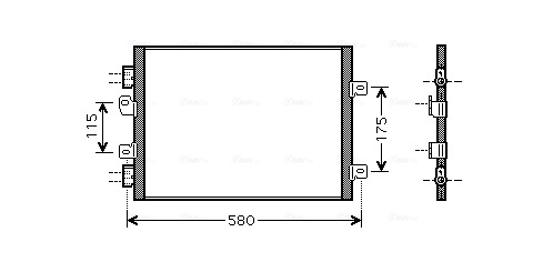 Condenser, air conditioning  Art. RTA5341