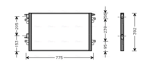 Condenser, air conditioning  Art. RTA5366