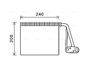 Evaporator, air conditioning  Art. RTV566