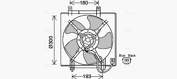 Fan, engine cooling  Art. SU7517