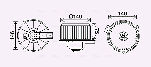 Interior Blower  Art. TO8735