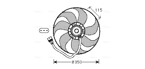 Fan, engine cooling  Art. VN7521