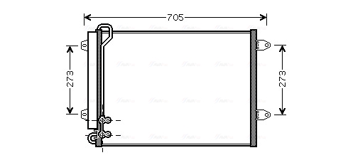 Condenser, air conditioning  Art. VNA5225D