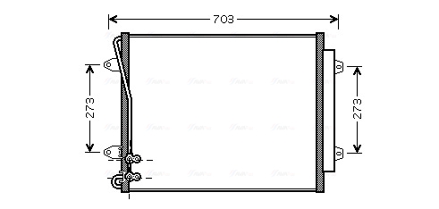 Condenser, air conditioning  Art. VNA5226D