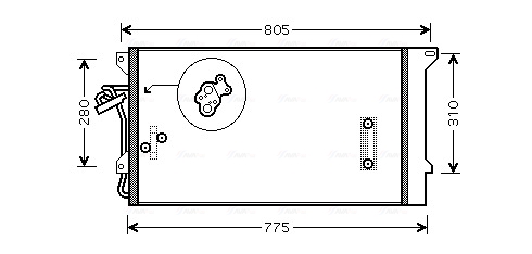 Condenser, air conditioning  Art. VNA5244D