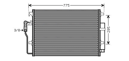 Condenser, air conditioning  Art. VNA5277D