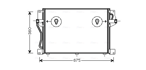 Condenser, air conditioning  Art. VO5077