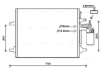 Condenser, air conditioning  Art. VO5166D