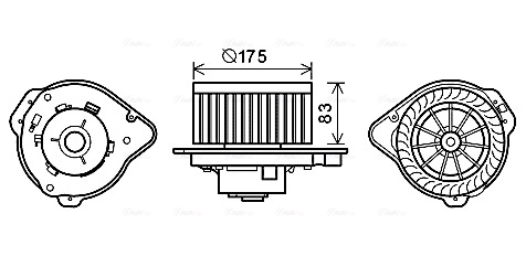 Interior Blower  Art. VO8174