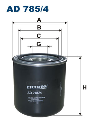 Air Dryer Cartridge, compressed-air system (Swingarm, 1st front.)  Art. AD7854