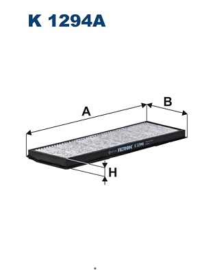 Filter, cabin air  (In front)  Art. K1294A