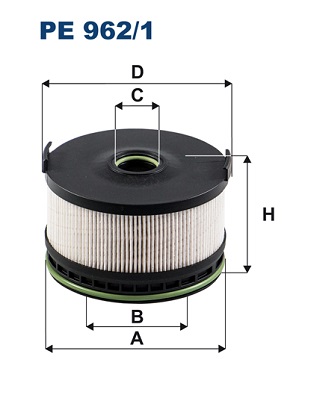 Fuel filter  Art. PE9621