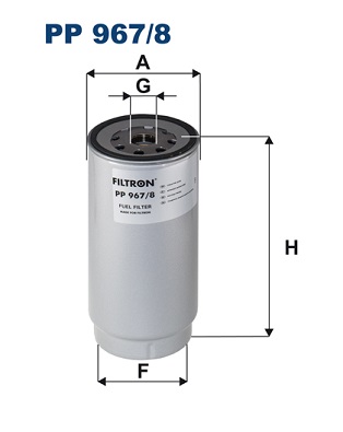 Fuel Filter  (Front axle)  Art. PP9678