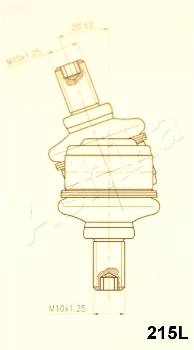 Stabiliser Bar, suspension (Front axle, left)  Art. 10602215L