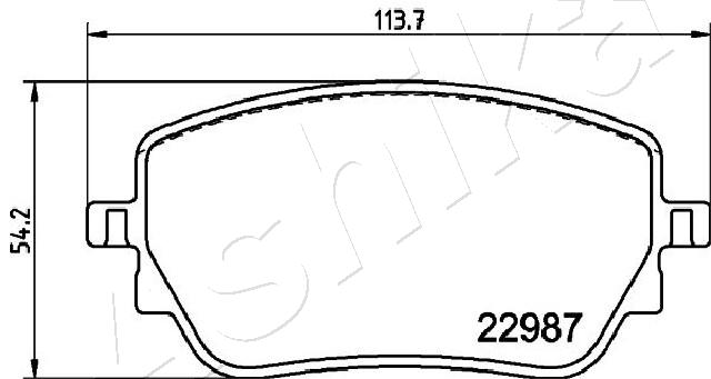 Brake Pad Set, disc brake  Art. 51000534